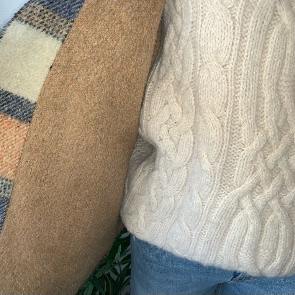 v i n t a g e :: Plaid Wool Lined Barn Coat Shacket Fleece - Picture 11 of 14
